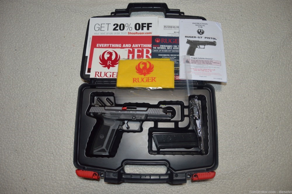 New In Box Ruger 57 With Two High Cap Magazines -img-0