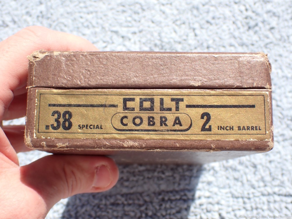 COLT COBRA .38 SPECIAL 2" BBL FACTORY TWO PIECE BOX (RARE)-img-11