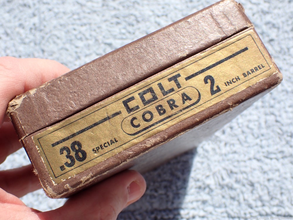 COLT COBRA .38 SPECIAL 2" BBL FACTORY TWO PIECE BOX (RARE)-img-12