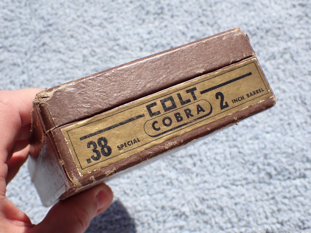 COLT COBRA .38 SPECIAL 2" BBL FACTORY TWO PIECE BOX (RARE)-img-10