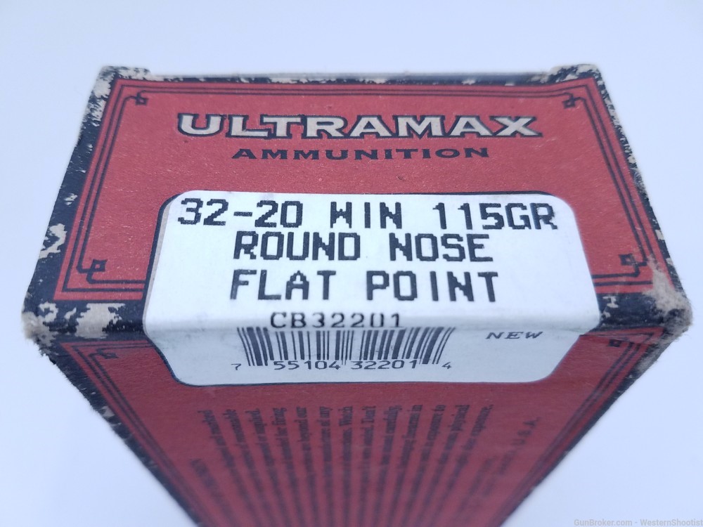 50 rounds .32-20 Win - Ultramax 32 W.C.F. 115gr lead CAS ammo - no CC fee-img-1