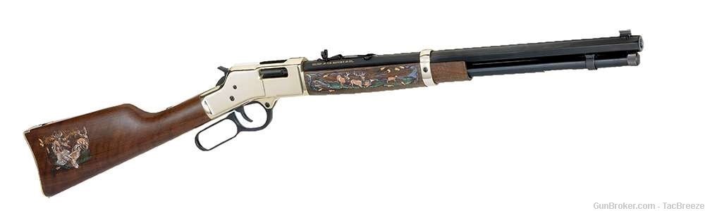 HENRY LEVER HENRY 44 44mag SPECIAL WILDLIFE Edition POLISHED BRASS 44 SPL-img-0