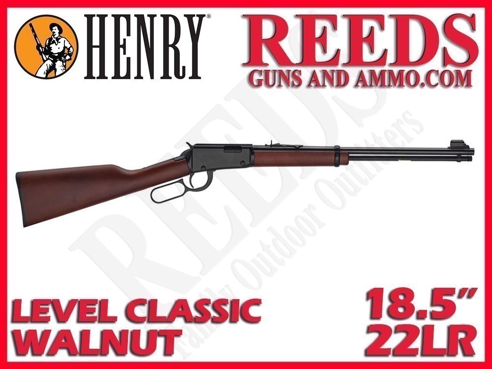Henry Classic Lever Action Walnut 22 LR 18.2in H001-img-0