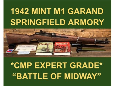 M1 GARAND SPRINGFIELD CMP 1942 6-DIGIT EXPERT GRADE MATCH BARREL .308