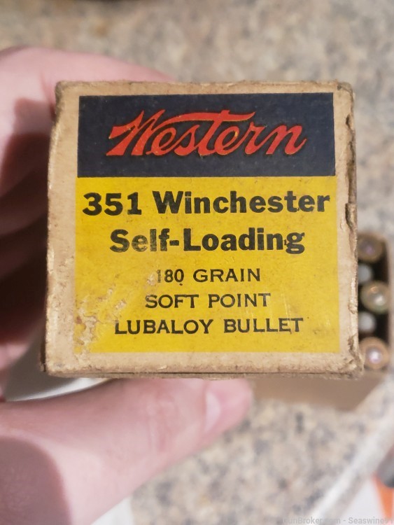 .351 sl Winchester win self loading ammo ammunition western full box 1907sl-img-8
