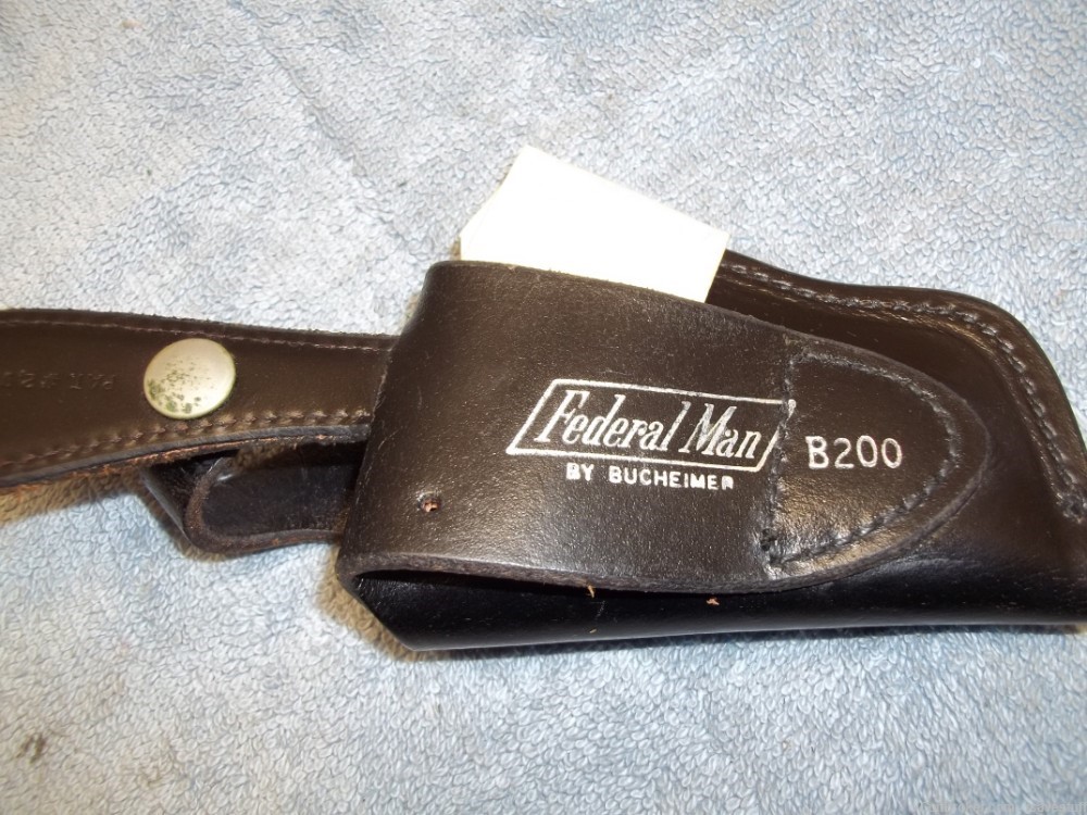 Colt Agent Detective Sp Cobra NOS Bucheimer R/H OWB Leather Holster .38 -img-8