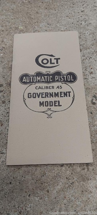 Colt 1911 Reproduction Specs Description & Parts-img-0