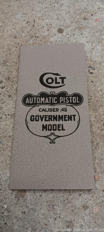 Colt Automatic Pistol 1911 Reproduction Instructions-img-0