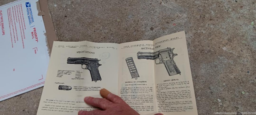 Colt Automatic Pistol 1911 Reproduction Instructions-img-2
