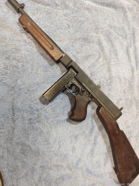 Thompson 1928 SMG Dummy Gun WWII Parts-img-0