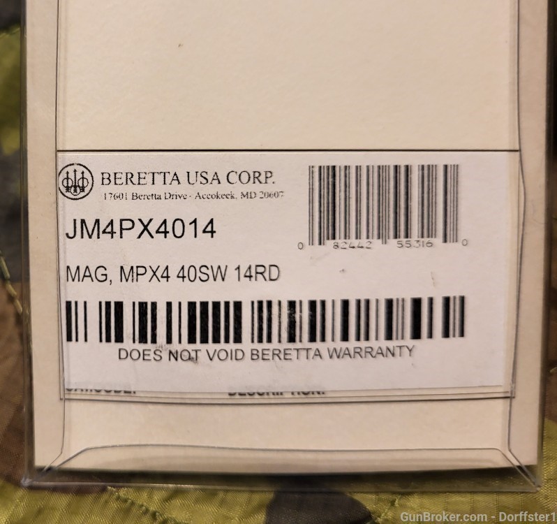 New OEM Beretta MPX4 .40 S&W 14 round magazine in factory packaging-img-2