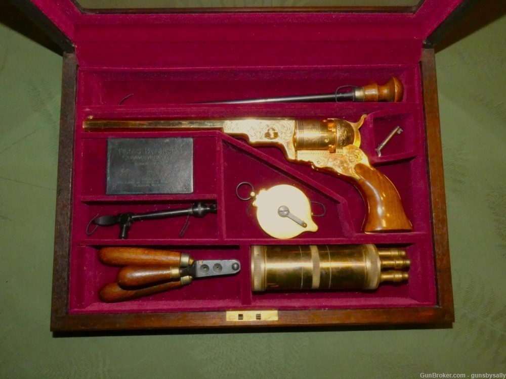 Cased and Engraved Deluxe Colt Paterson Set by American Historical Society -img-0