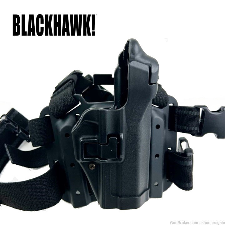 BLACKHAWK! Serpa Level 3 Tactical Holster for SIG250DC,Black, FREE SHIPPING-img-1