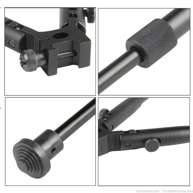 GunToolZ 20mm Rail Mount Folding 9 to 13 Inch Bipod LOW$$ Quality!-img-2