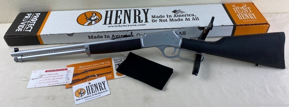 Henry All Weather Round Barrel 45 Colt 20" NIB-img-0