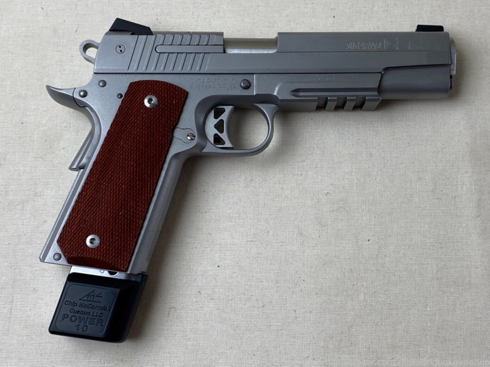 Sig Arms 1911 GSR 45 acp Stainless W/Rail 5"-img-10