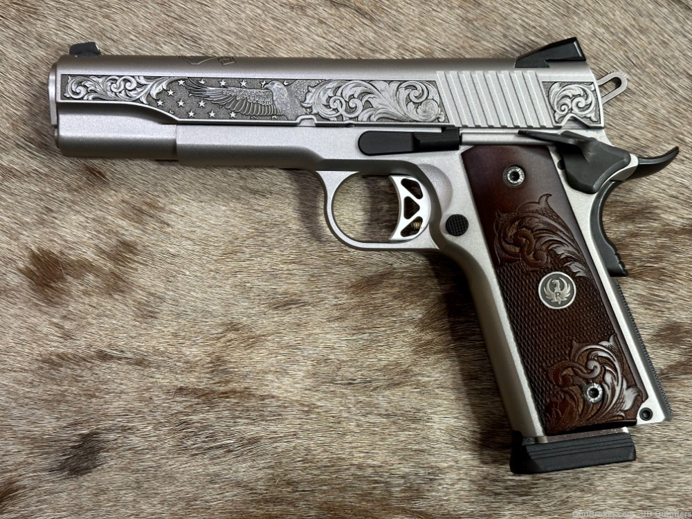 NEW RUGER SR1911 45 ACP LIMITED EDITION 75TH ANNIVERSARY ENGRAVED STAINLESS-img-10