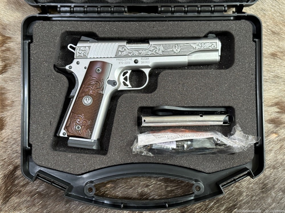 NEW RUGER SR1911 45 ACP LIMITED EDITION 75TH ANNIVERSARY ENGRAVED STAINLESS-img-22