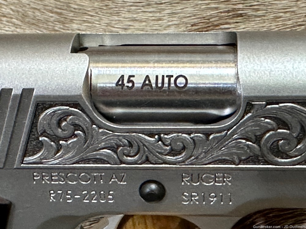 NEW RUGER SR1911 45 ACP LIMITED EDITION 75TH ANNIVERSARY ENGRAVED STAINLESS-img-7