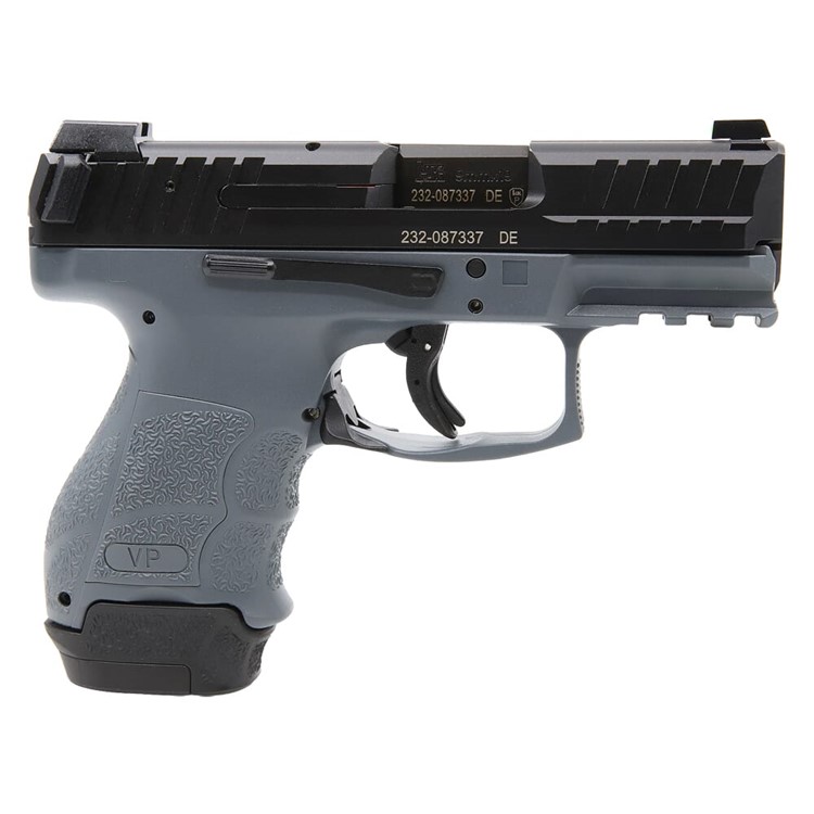 HK VP9SK 9mm 3.39" Bbl Grey Subcompact Pistol w/(1) 15rd Mag & (1) 12rd Mag-img-1