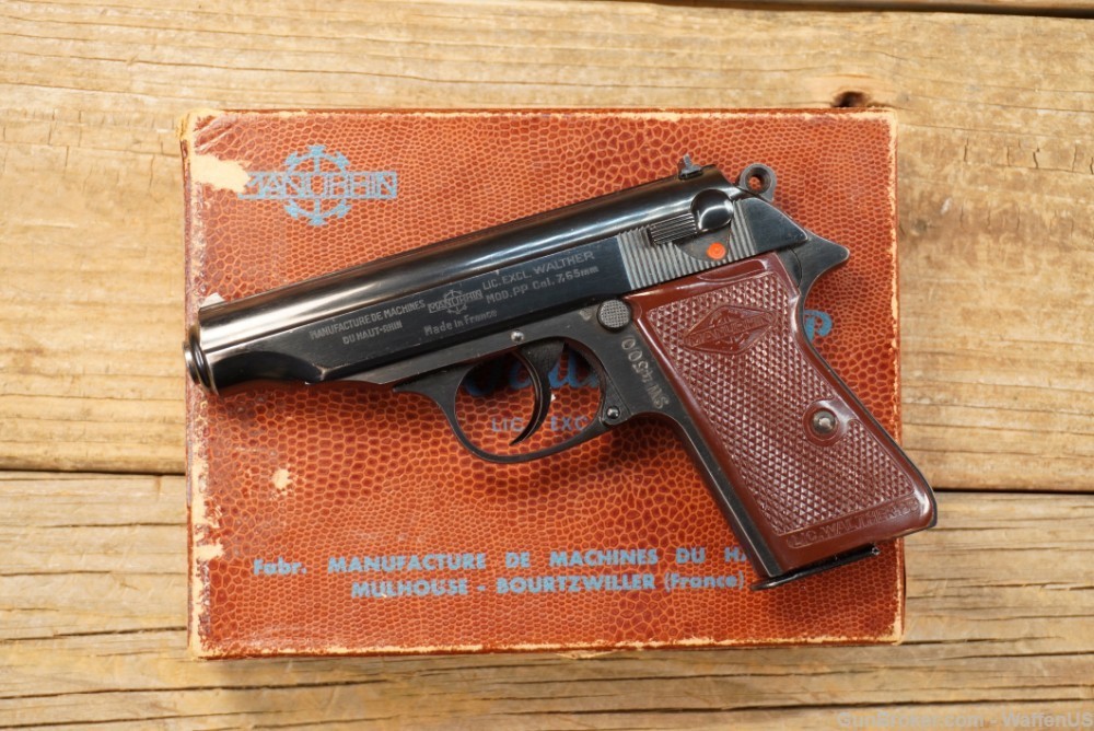 Walther PP 1950s TWO MATCHING MAGS box, manual C&R 32 ACP nice -img-37