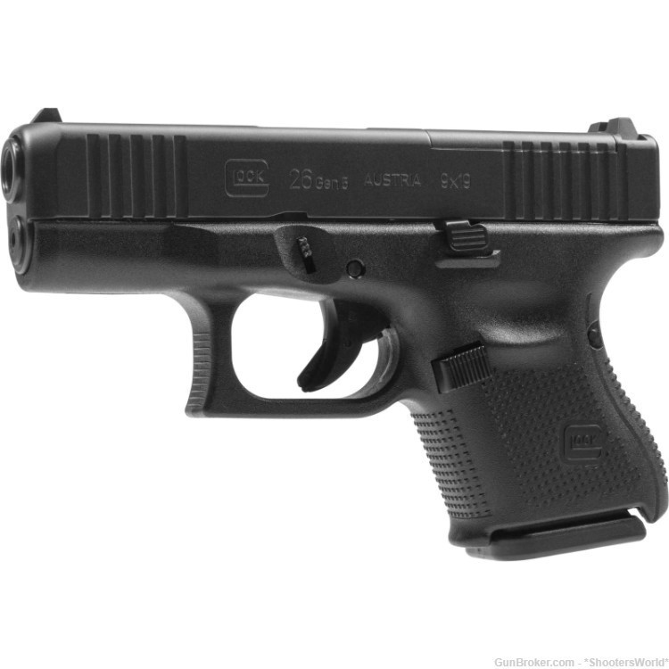 Glock 26 Gen5 MOS Semi-auto 9mm 3.43" Barrel 10+1 Rounds - UA265S201MOS-img-0