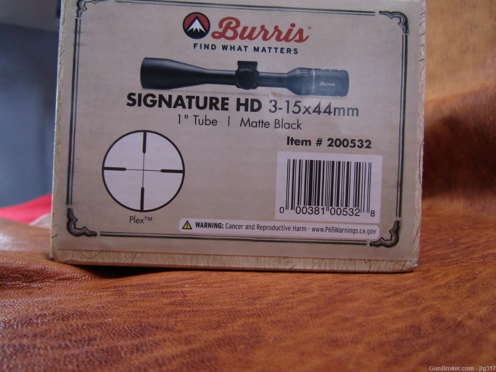 Burris Signature HD 3-15x44mm Rifle Scope New in Box 200532-img-5