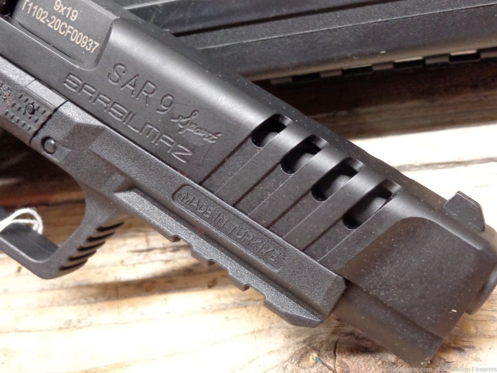 NEW - Sar USA SAR 9 Sport Black 9mm Pistol SARSILMAZ SAR9SPTBL-img-1