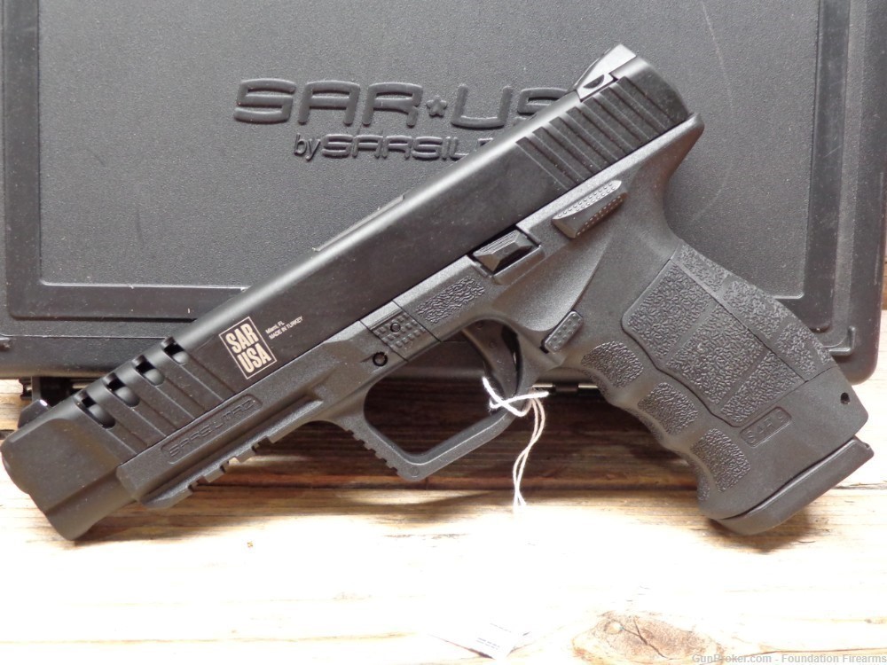 NEW - Sar USA SAR 9 Sport Black 9mm Pistol SARSILMAZ SAR9SPTBL-img-0