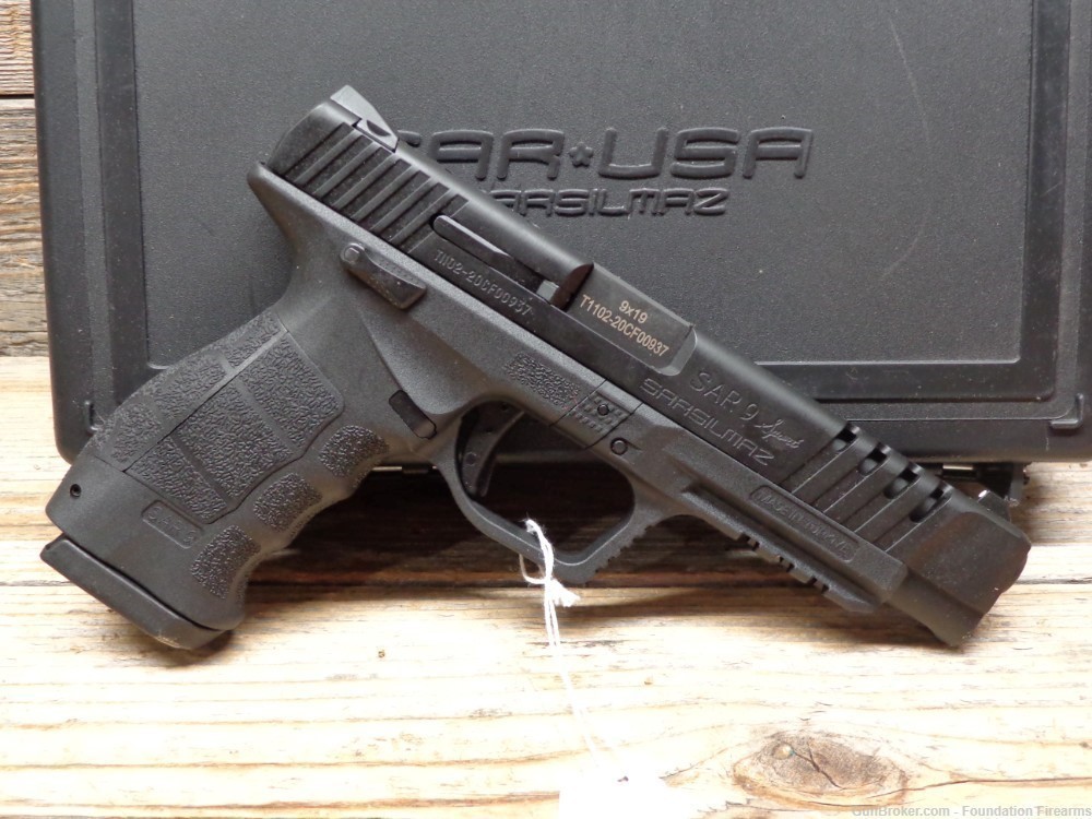 NEW - Sar USA SAR 9 Sport Black 9mm Pistol SARSILMAZ SAR9SPTBL-img-2