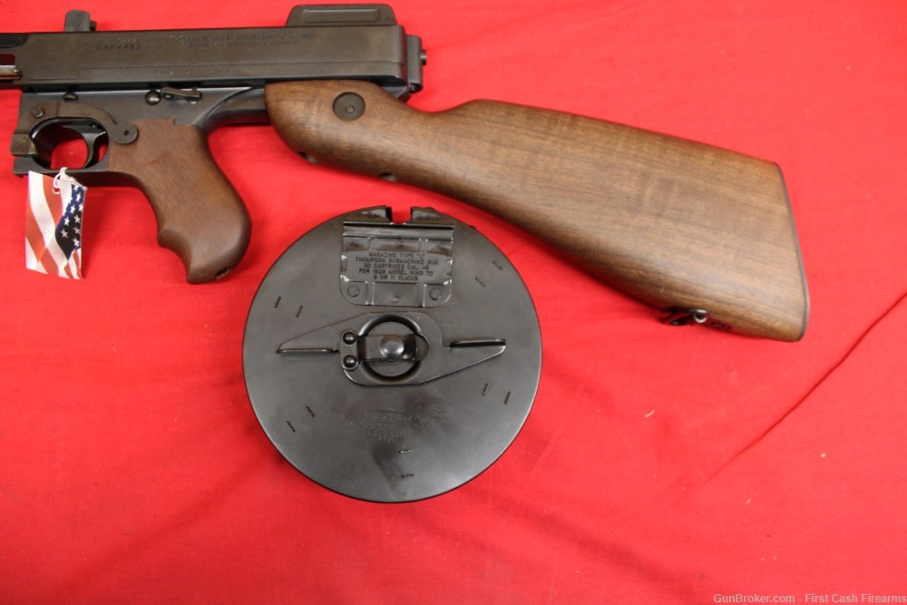 Auto-Ordnance Thompson 1927A1 Deluxe, TOMMY GUN 45acp w/ 50rd DRUM-img-8