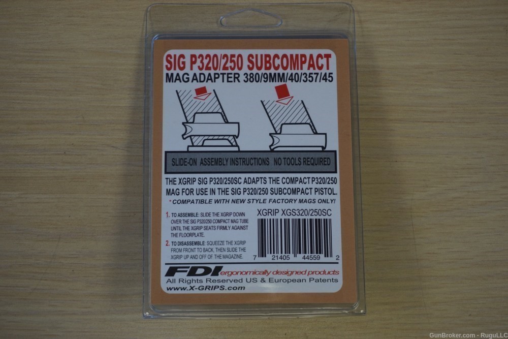 XGrip Sig P320/P250SC magazine adapter-img-1