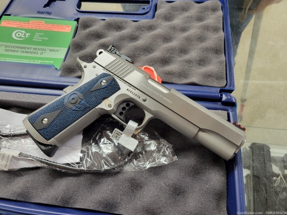 Colt Gold Cup Trophy O5070XE 45 ACP Stainless 1911 5" 8+1-img-0