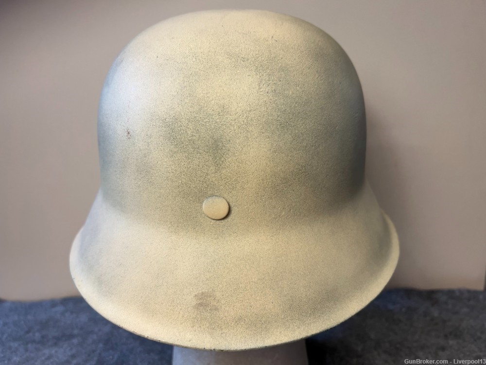 WWII German M42 Afrika Corps Helmet (Reproduction, Hand Painted)-img-2