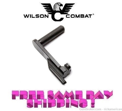 Wilson Combat Slide Stop for 38 Super, 9mm, Semi Extended, Blued 613BS-img-0