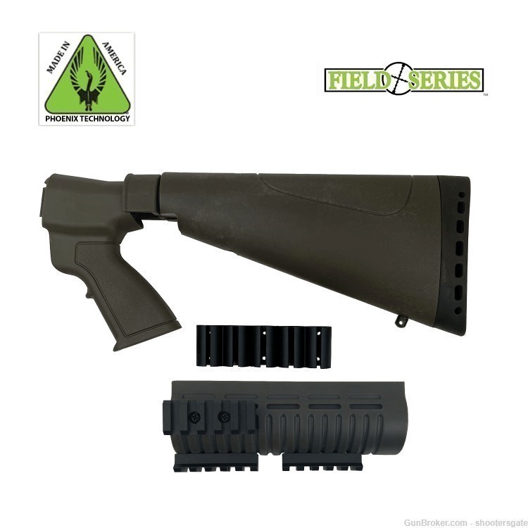 Remington Pistol Grip Sporter Recoil Buttpad Stock w/ Tactical Forend (ODG)-img-0