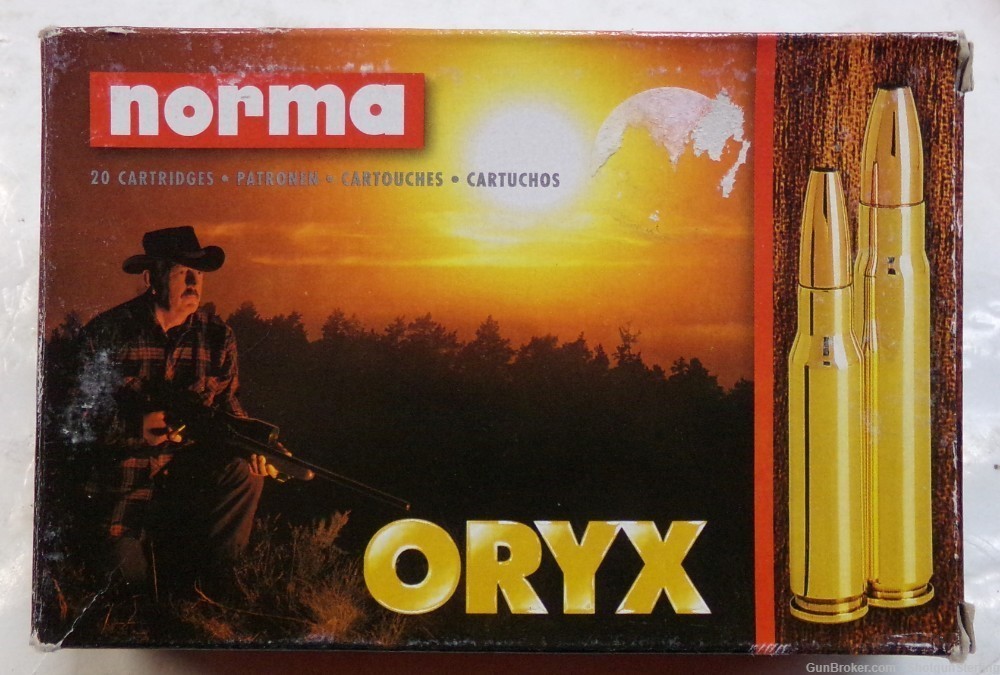 Norma 9.3x62mm ammo with 232 grain soft point Oryx bullets-img-1