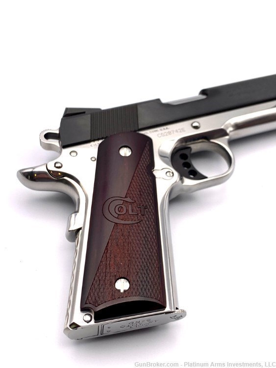 COLT CUSTOM ELITE COMBAT TWO TONE 1911 BRIGHT POLISHED AND BLUED BSTS 45ACP-img-3