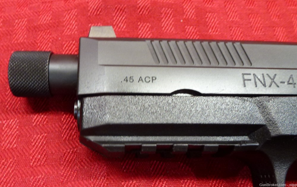 FN FNH FNX-45 TACTICAL .45 ACP Semi Auto Pistol, Red Dot, Light, Case -img-8