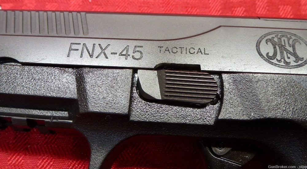 FN FNH FNX-45 TACTICAL .45 ACP Semi Auto Pistol, Red Dot, Light, Case -img-7