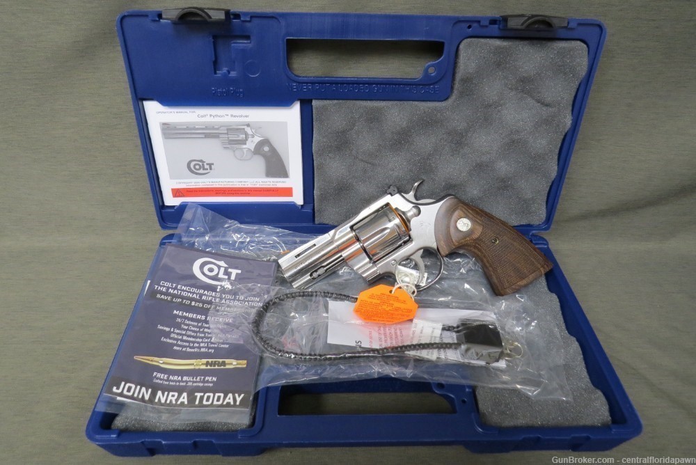 Colt Python- SP3WTS .357 mag  Revolver 3" Stainless-img-11