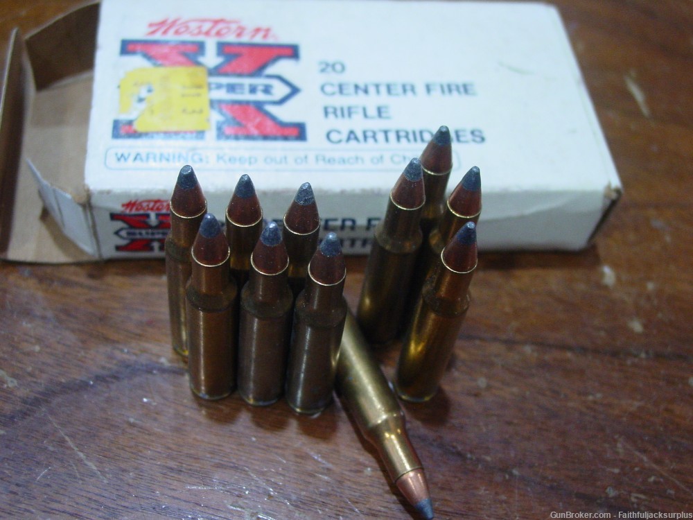  Winchester Western Super X 222 Remington Ammo 50 GR PTD SP 11 Rounds-img-0