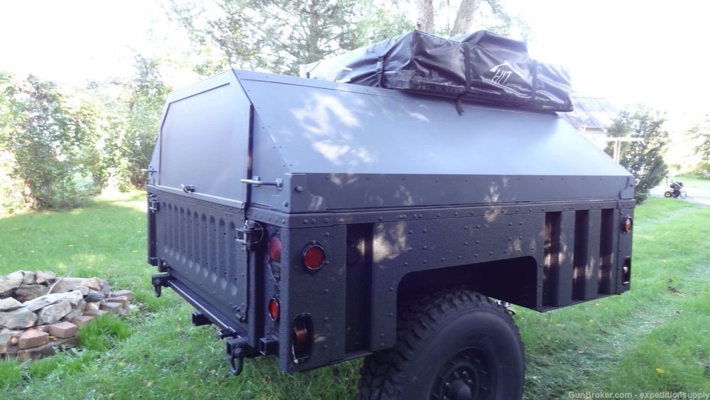 Light Tactical Military Adventure Camper & Expedition Trailer M1102 Tent +-img-5