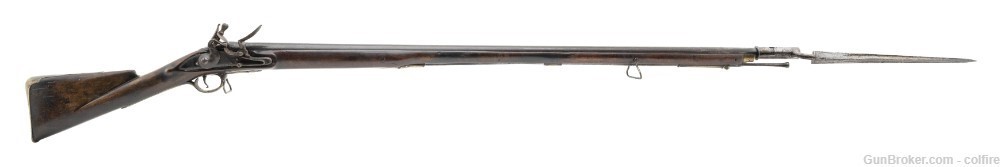 Revolutionary War American restock flintlock musket .75 caliber (AL7862)-img-0