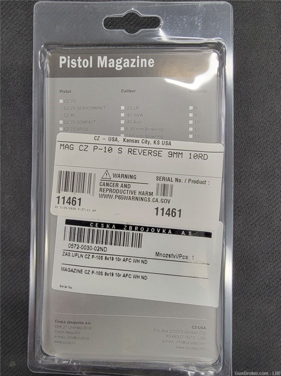 Mag Bundle* 3 CZ-USA P-10 S 9mm Magazine, 10-round capacity -img-1