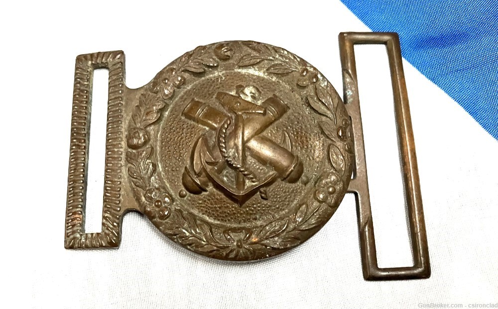 Civil War CONFEDERATE STATES NAVY belt buckle-img-1