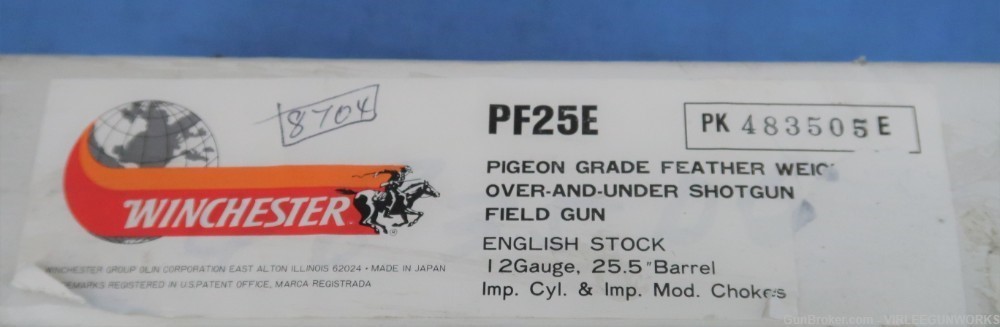 Winchester Model 101 Pigeon Grade Feather Weight English 12 Ga. 25.5” Boxed-img-44