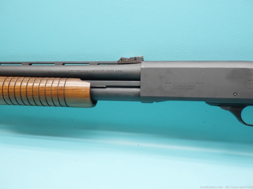 NEF Pardner Pump 12ga 3" 28" VR bbl Shotgun W/ Upgraded Sights -img-6