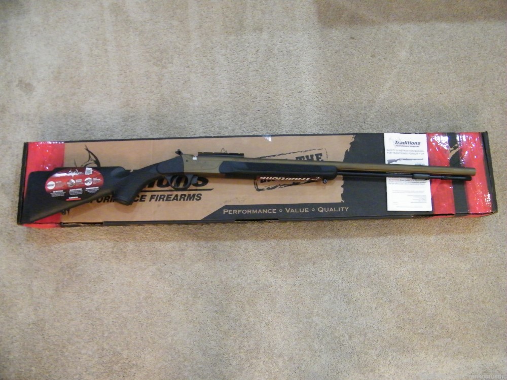 Traditions Pursuit XT .50 Cal Blackpowder 26" Fluted Cerakote -img-0