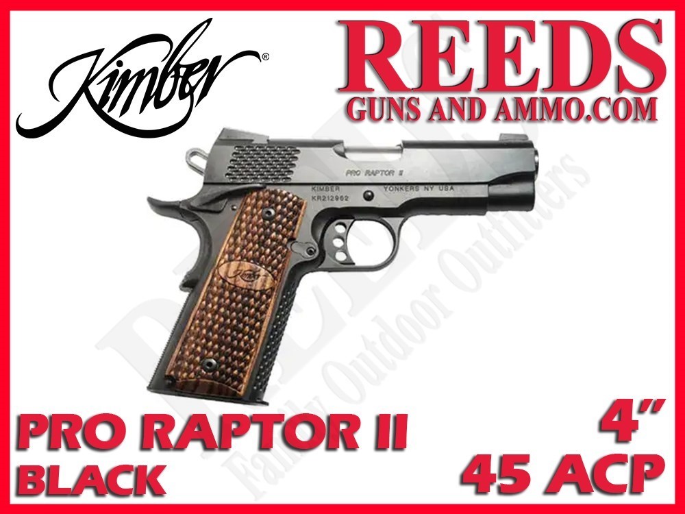 Kimber 1911 Pro Raptor II Black 45 ACP 4in 8rd Mag 3200118-img-0